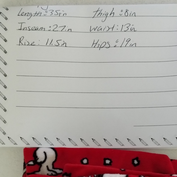 Peanuts Children Girl Snoopy & Woodstock Child Pajama Bottoms Girl Small (4-6) - Picture 8 of 8